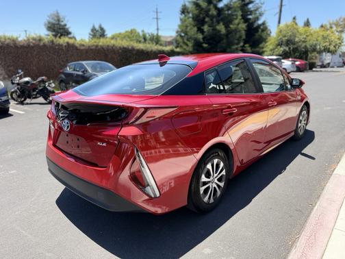 Red 2021 Toyota Prius Prime XLE
