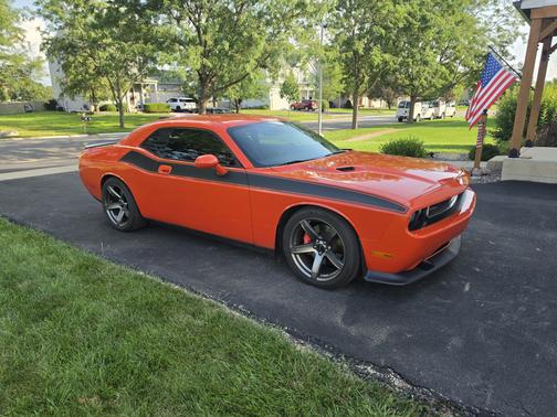 Orange 2009 Dodge Challenger SRT8