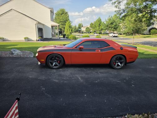 Orange 2009 Dodge Challenger SRT8