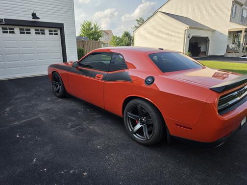 Orange 2009 Dodge Challenger SRT8