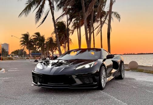 Black 2025 Chevrolet Corvette Stingray w/2LT