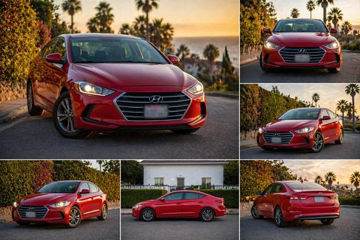 Red 2018 Hyundai ELANTRA SEL