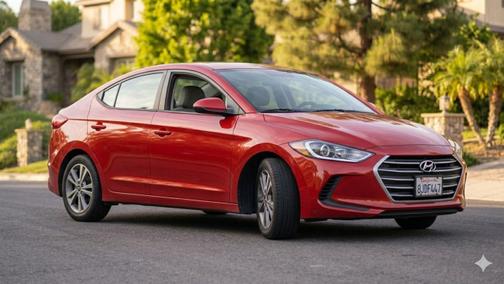 Red 2018 Hyundai ELANTRA SEL