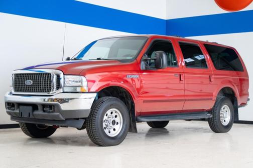 Red 2000 Ford Excursion Limited 4WD