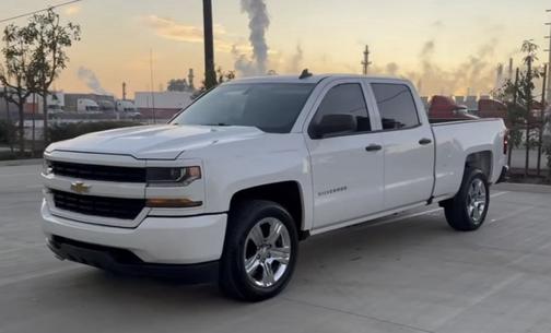 White 2018 Chevrolet Silverado 1500 Custom