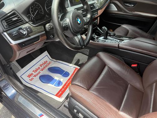 Blue 2015 BMW 550 i