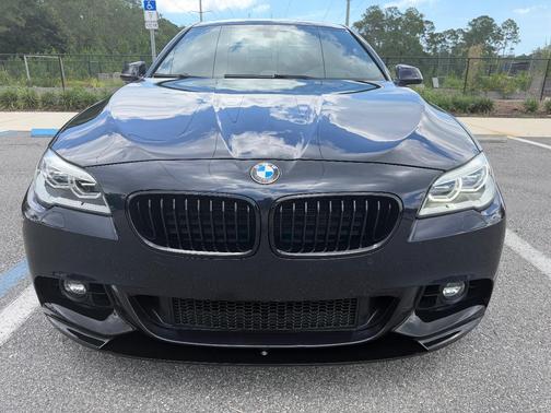 Blue 2015 BMW 550 i