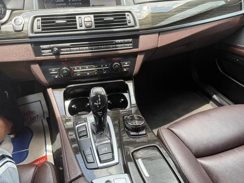 Blue 2015 BMW 550 i