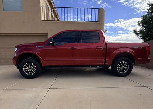 Red 2020 Ford F-150 XLT