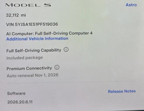 Gray 2023 Tesla Model S Standard Range