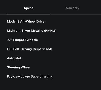 Gray 2023 Tesla Model S Standard Range