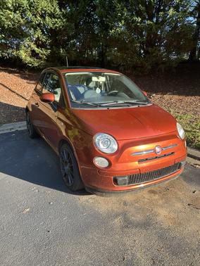 Orange 2013 FIAT 500 Pop