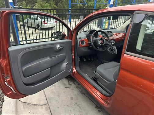 Orange 2013 FIAT 500 Pop