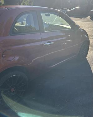 Orange 2013 FIAT 500 Pop