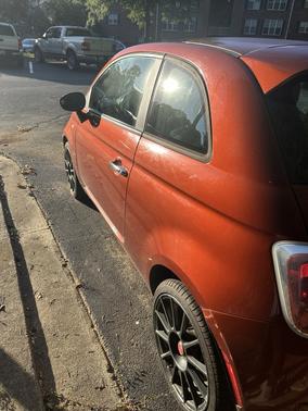 Orange 2013 FIAT 500 Pop