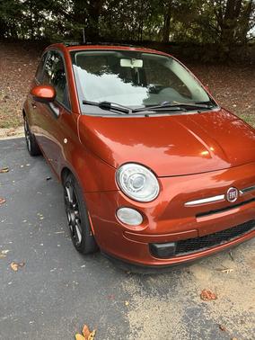 Orange 2013 FIAT 500 Pop
