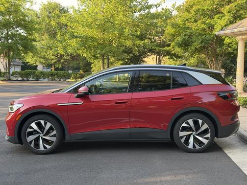Red 2021 Volkswagen ID.4 Pro S