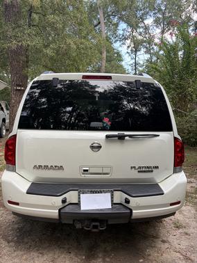 White 2015 Nissan Armada Platinum