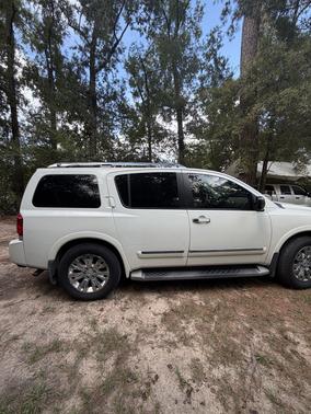 White 2015 Nissan Armada Platinum