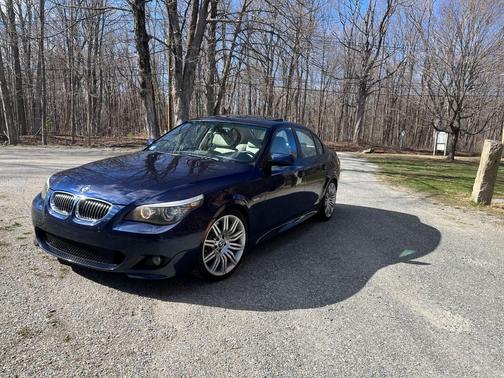 Blue 2008 BMW 550 i