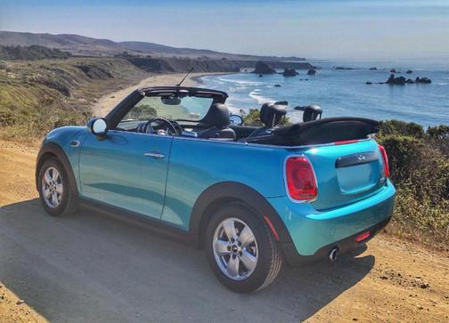 Blue 2017 MINI Convertible Cooper