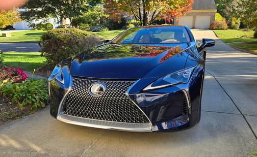 Blue 2018 Lexus LC 500 Base