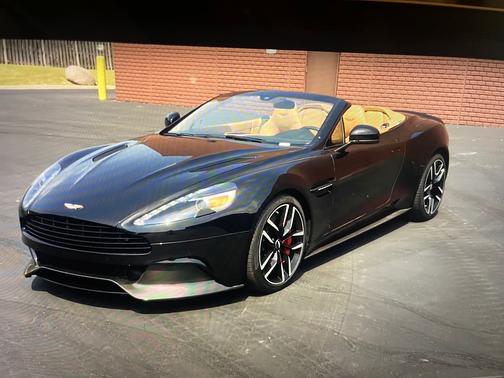 Black 2017 Aston Martin Vanquish Volante
