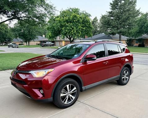 Red 2018 Toyota RAV4 XLE