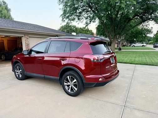 Red 2018 Toyota RAV4 XLE