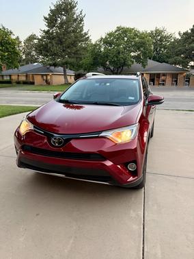 Red 2018 Toyota RAV4 XLE