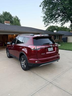 Red 2018 Toyota RAV4 XLE
