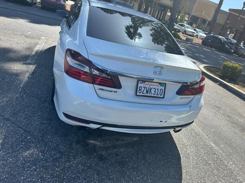 White 2017 Honda Accord Sport