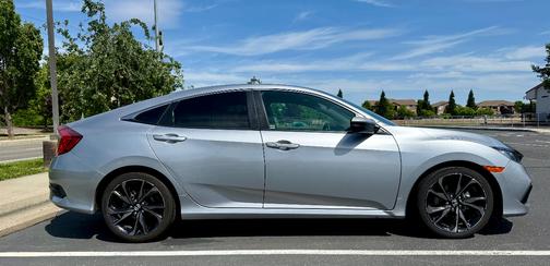 Silver 2019 Honda Civic Sport