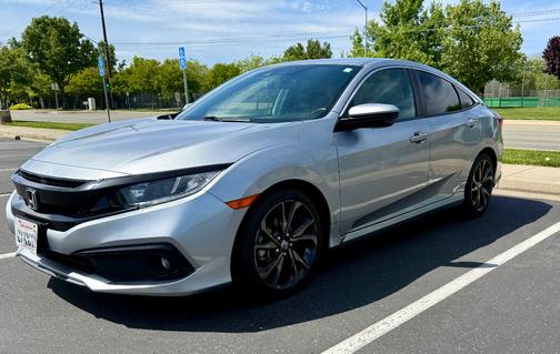 Silver 2019 Honda Civic Sport