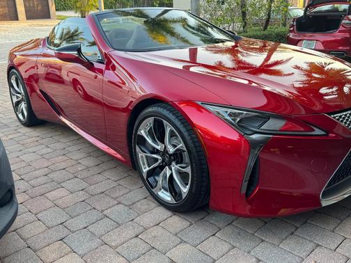 Red 2021 Lexus LC 500 Base