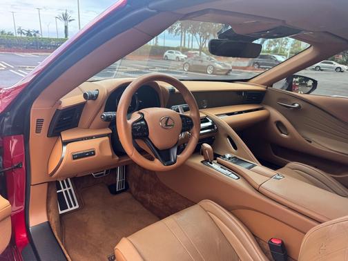 Red 2021 Lexus LC 500 Base