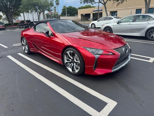 Red 2021 Lexus LC 500 Base