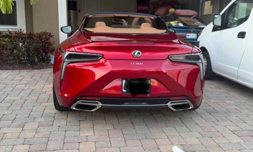 Red 2021 Lexus LC 500 Base