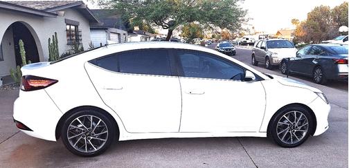 White 2020 Hyundai ELANTRA Limited
