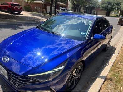 Blue 2022 Hyundai ELANTRA HEV Limited
