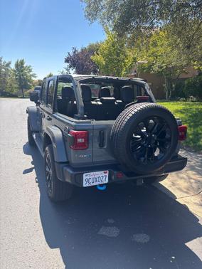 Gray 2022 Jeep Wrangler Unlimited 4xe Sahara