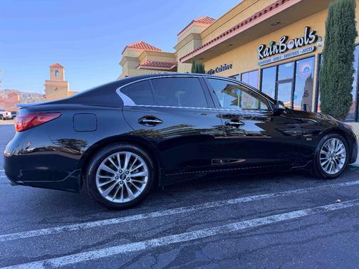 Black 2019 INFINITI Q50 3.0t LUXE