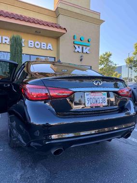 Black 2019 INFINITI Q50 3.0t LUXE