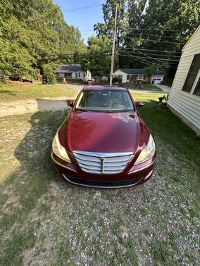 Red 2013 Hyundai Genesis 3.8
