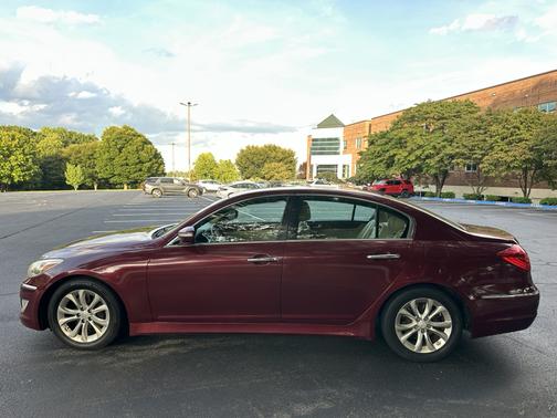 Red 2013 Hyundai Genesis 3.8
