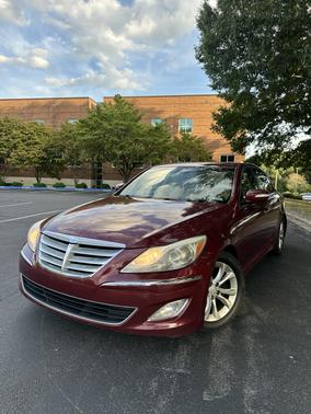 Red 2013 Hyundai Genesis 3.8