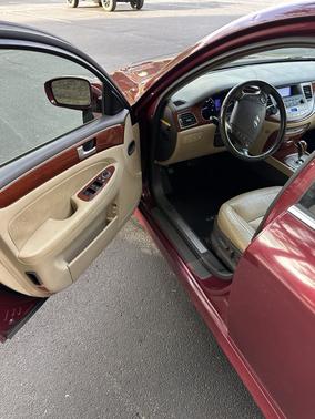 Red 2013 Hyundai Genesis 3.8