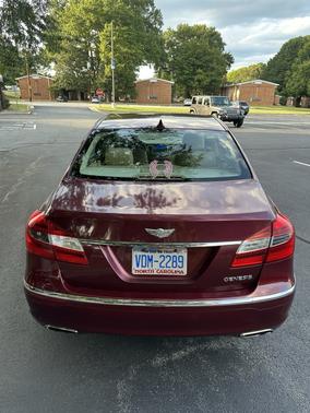 Red 2013 Hyundai Genesis 3.8
