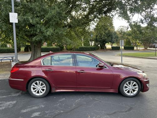 Red 2013 Hyundai Genesis 3.8