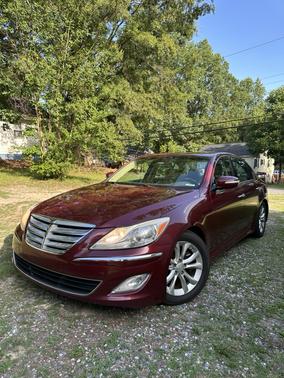 Red 2013 Hyundai Genesis 3.8